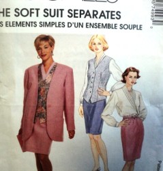 7499 MCCALLS PALMER LONG JACKET, VEST,  BLOUSE, SKIRT PATTERN 8-14, 20, 22